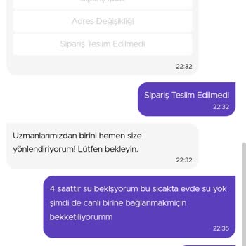 Getir Su Bu Sıcakta Suyumu Getirmedi