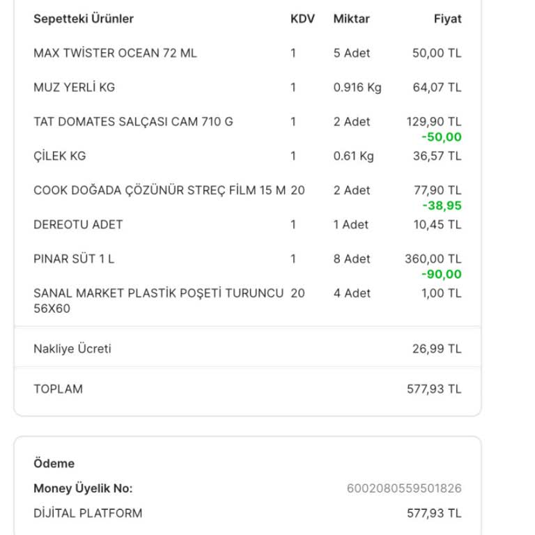 5M Migros Bornova Göndermediği Ürünün Parasını Aldı