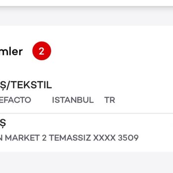 Bilgim Dişi Param DeFacto Tarafından Kredi Kartımdan Harcama Yapılmış