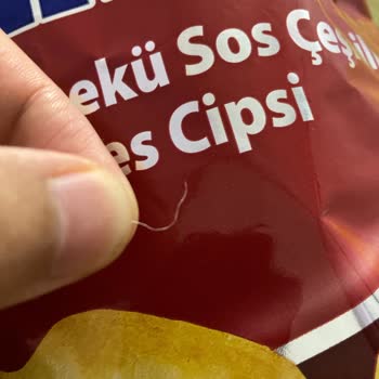 Amigo Şok Marketten Aldığım Cipsten Plastik Parçalar Çıktı