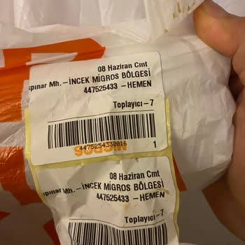 Migros Hemen Gelsin'den, Sipariş Vermiş Olduğumuz Sebzeler Çürük Geldi