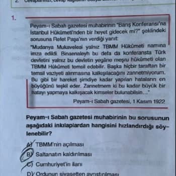 ÖSYM YKS2024 Sorular Çalışmış