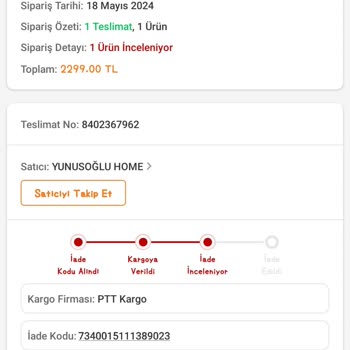 Trendyol Ayıplı Ürün Gönderip 1ay Bekletiyorlar