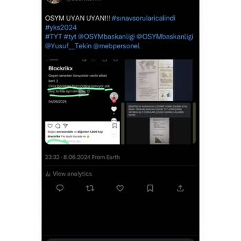ÖSYM Sınav Soruları Çalındı