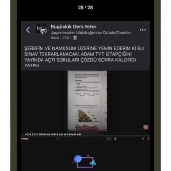 ÖSYM Sınav Soruları Çalındı