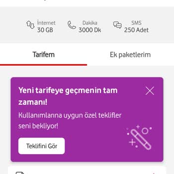 Vodafone 247 TL Olan Tarifemi 400,15 TL Yaptılar Yasal Hakkim %15