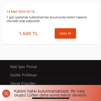 Otokoç İhale Katılım Hakkını İade Etmiyor.