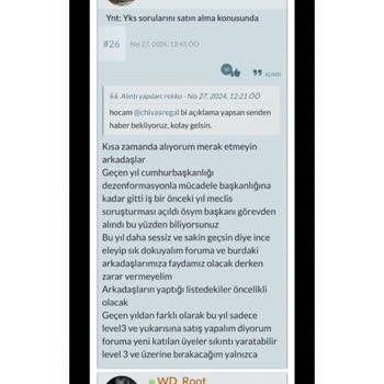 ÖSYM YKS De Sorumsuzluk