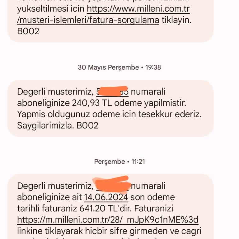Millenicom Müşteri Hizmetleri Yanlış Bilgilendirme