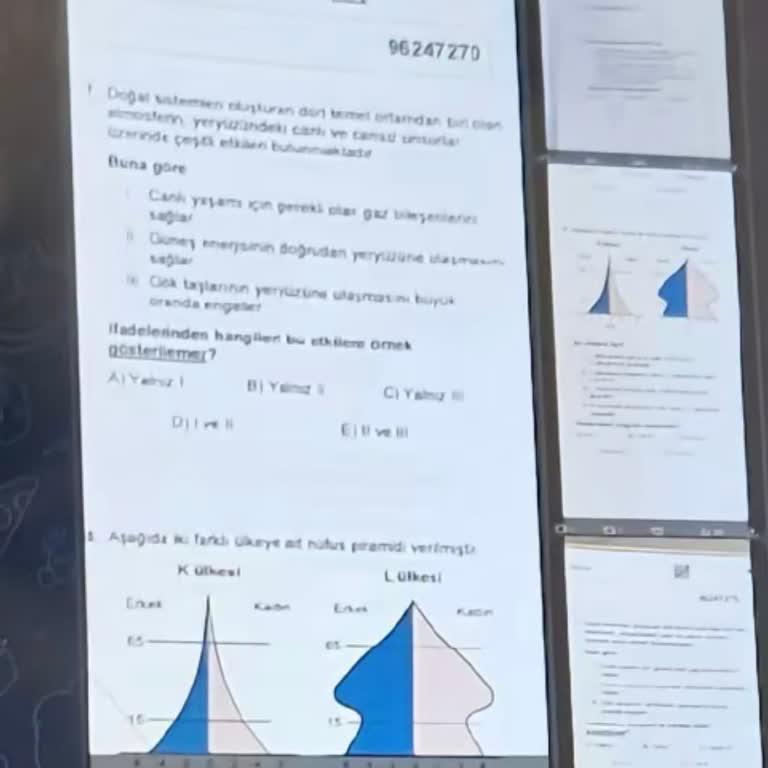 ÖSYM YKS 2024 Sınavında Telefonla Sorular Çekilmiş