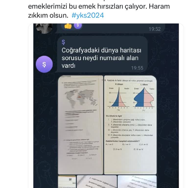 ÖSYM YKS 2024 Sınav Soruları Çekilmiş
