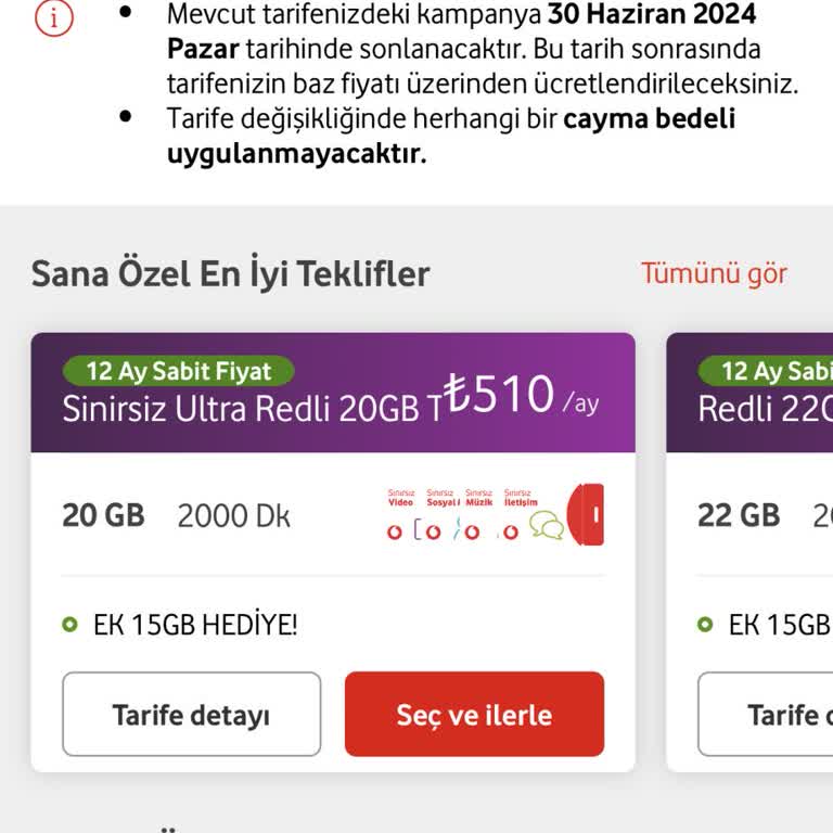 Vodafone Fahiş Fiyat Politikası
