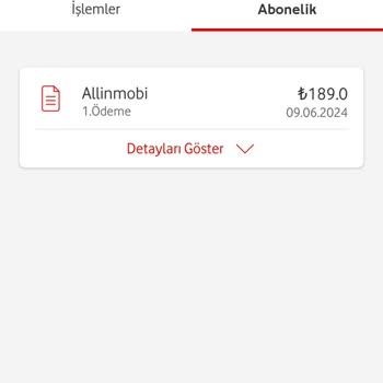 Vodafone Allinmobil Üyelik İptali
