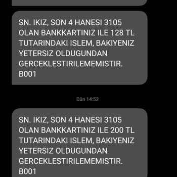 Tüketici Hakları Derneği Aylardır Getir Uygulamasından Benim Kartım İle Başkası Yemek Yiyor.