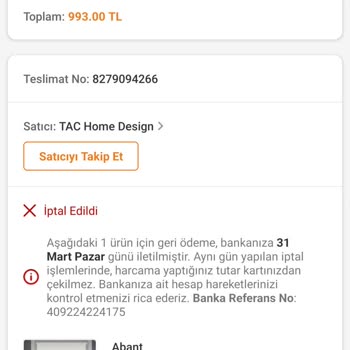 İş Bankası Ve Trendyol Para İademi Yapmıyor