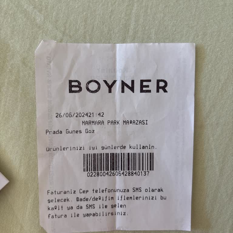 Boyner Prada Gözlükleri Çizik Ve Teşhir Ürün Olarak Satıyor.