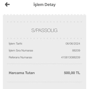 Passolig Kartıma Yaptığım Ödeme Hesabıma Yansıtılmıyor