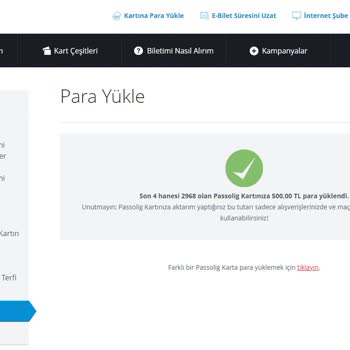 Passolig Kartıma Yaptığım Ödeme Hesabıma Yansıtılmıyor