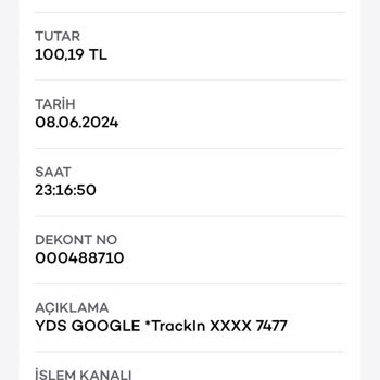 Google Pay Paramın İadesini İstiyorum