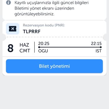 THY Uçağa Alınmadım Biletimi Yaktılar