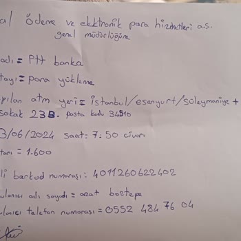 İninal Kartıma Para Yüklerken PTT ATM Paramı Yuttu
