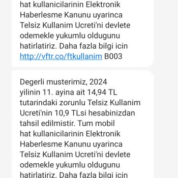 Vodafone 2024 Yılının Tüm Aylarının Telsiz Kullanım Ücretini Kesti!