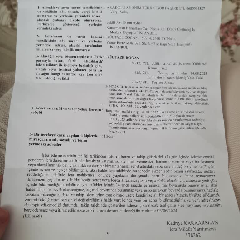 Anadolu Sigorta Sorumsuzluğu Bu Kadar Da Olmaz Dedirtti