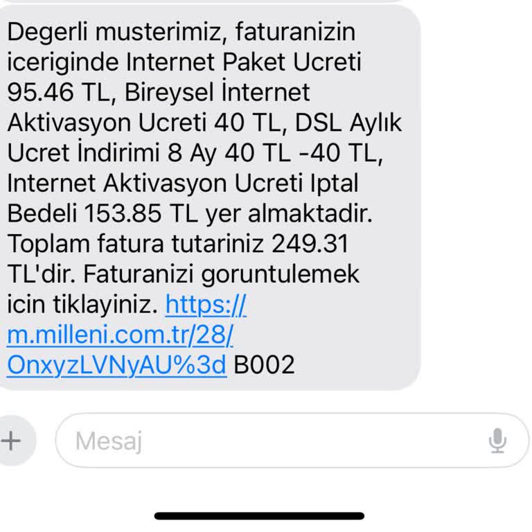 Millenicom Müşteri Hizmetleri Yanıltıcı Bilgiler Vererek Mağdur Etti!