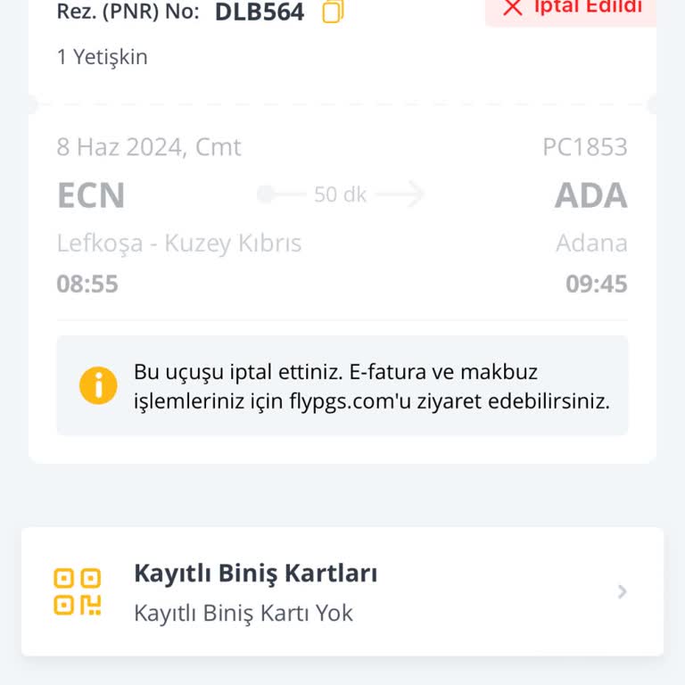 Pegasus Biletimi İptal Etti Ve Beni Mağdur Durumda Bıraktı