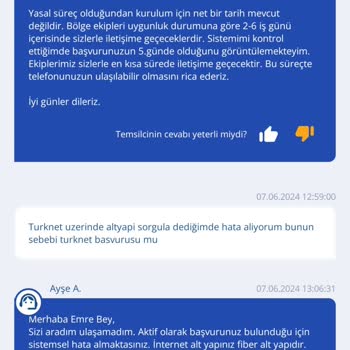 TurkNet'te Aktivasyon Yapılmaması