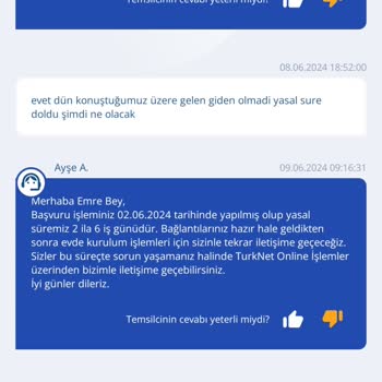 TurkNet'te Aktivasyon Yapılmaması