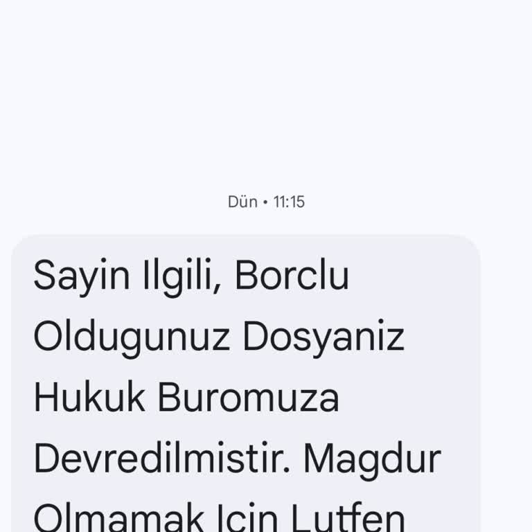 Güven Hukuk SMS Dava Adı Altında Para İstiyorlar
