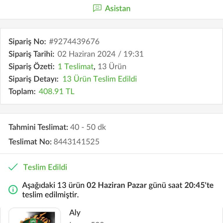 Trendyol Hızlı Market Geç Teslim Ediyor