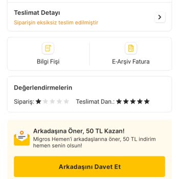 Migros Yanlış Ürün Teslimatı Ve İlgisizlik