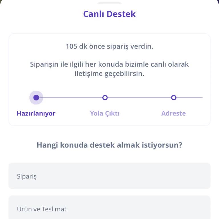 Getir 2 Saatte Getirdi