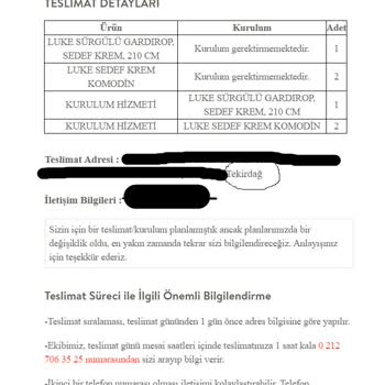 Vivense Teslimat Mağduriyeti Yaşattı