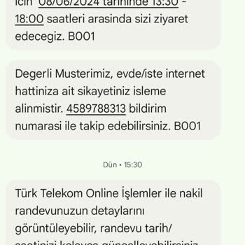 Türk Telekom Yanlış Bilgiler Ve Sürekli Servisin Gelmemesi