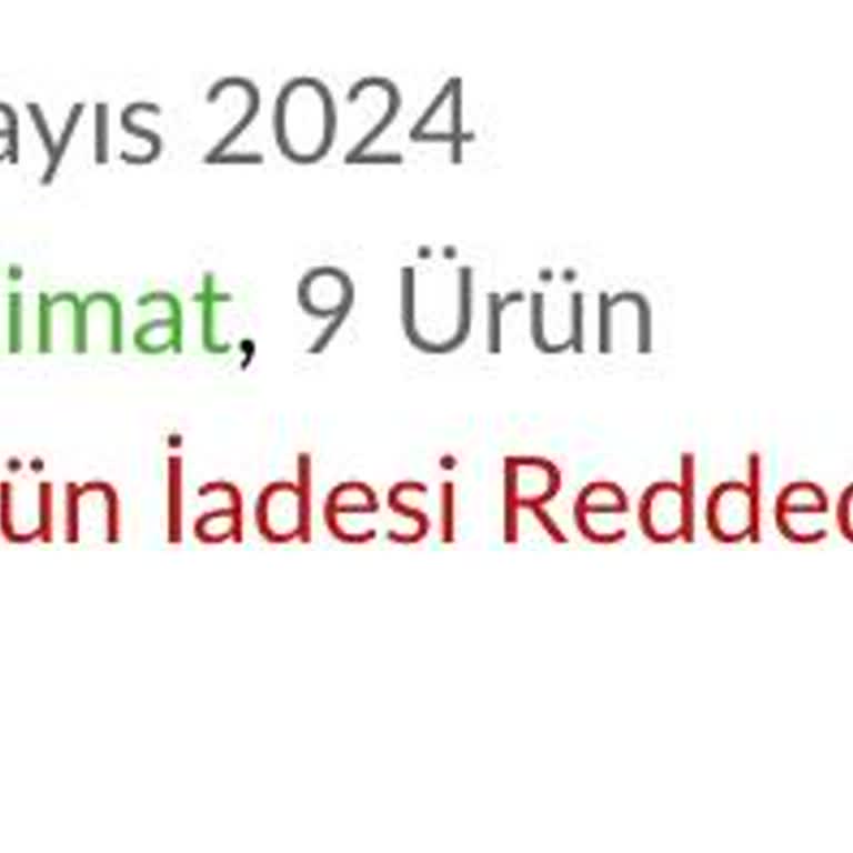 Trendyol Hızlı Market Para İade Reddi