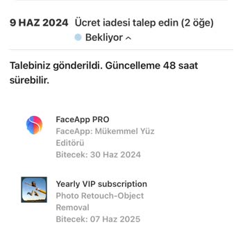 Apple Store App Store Para İademi Yapmadı
