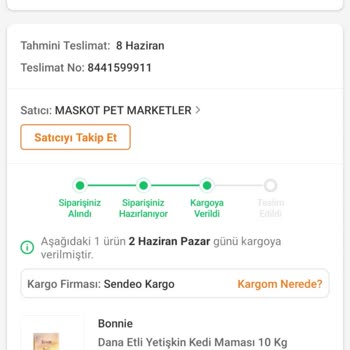 Sendeo 3 Haziranda Kargoyu Aldılar. 4 Hazirandan Beri Kargomu Bekletiyorlar!
