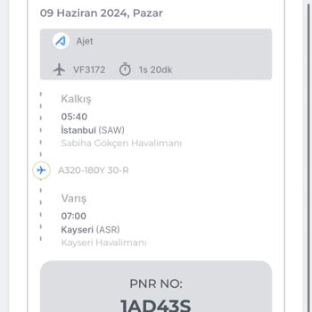 Anadolu Jet Uçak Check-in Mağduriyeti