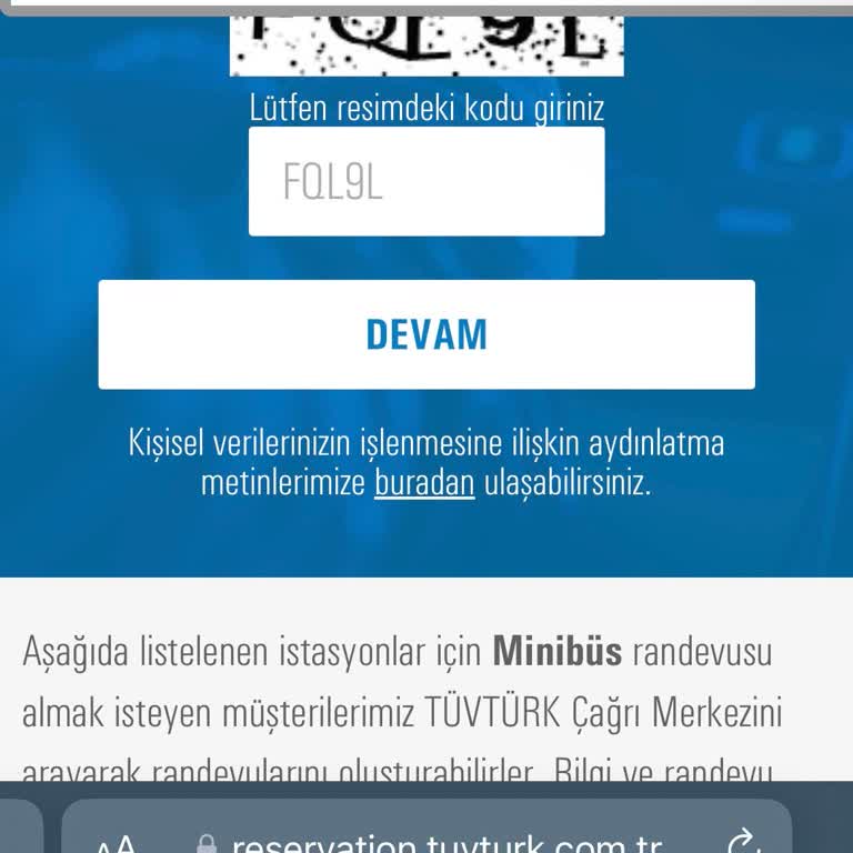 Tüvtürk'ten Randevu Alamıyorum!