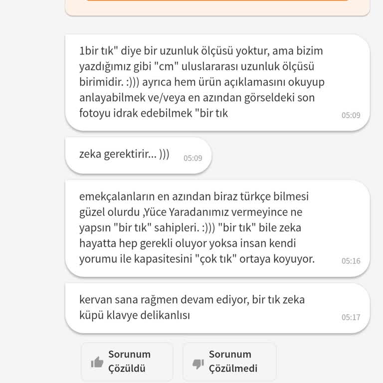 Trendyol Satıcı Hakaret Ediyor