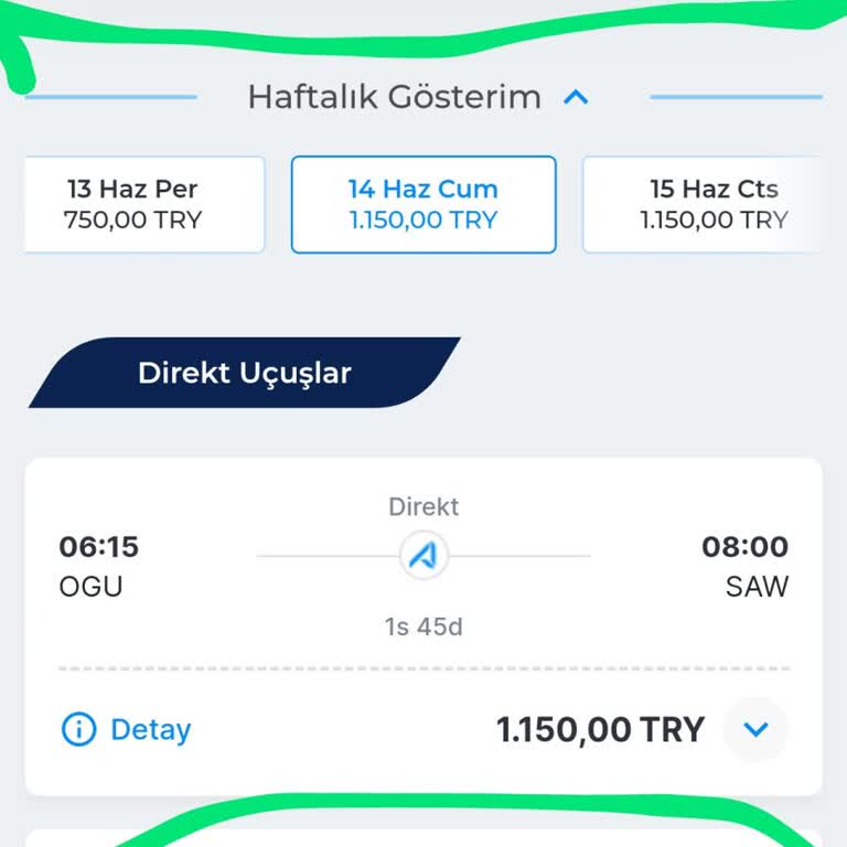 Ajet Fahiş Fiyat Değişimi