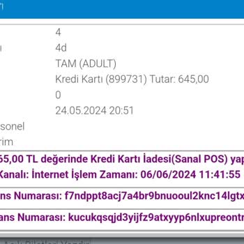 TCDD İptal Ettiğim Biletin Para İadesini Göndermediler