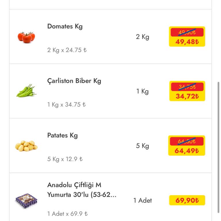 Cepte Şok Eksik Ürün