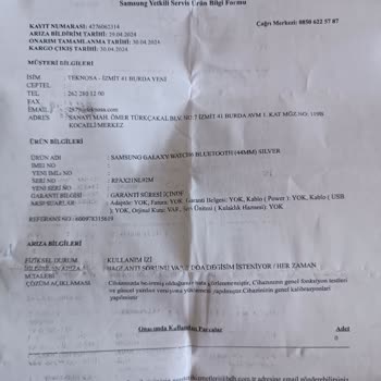 Samsung Telefon Samsung Akıllı Saat Pişmanlığı