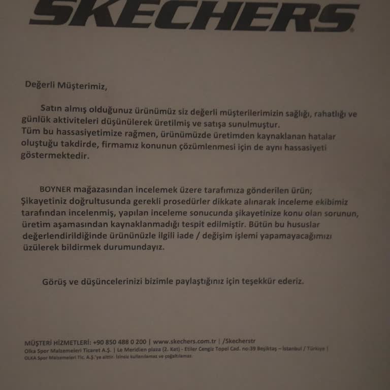 Skechers Markasının Ürünlerinin Arkasında Duramaması