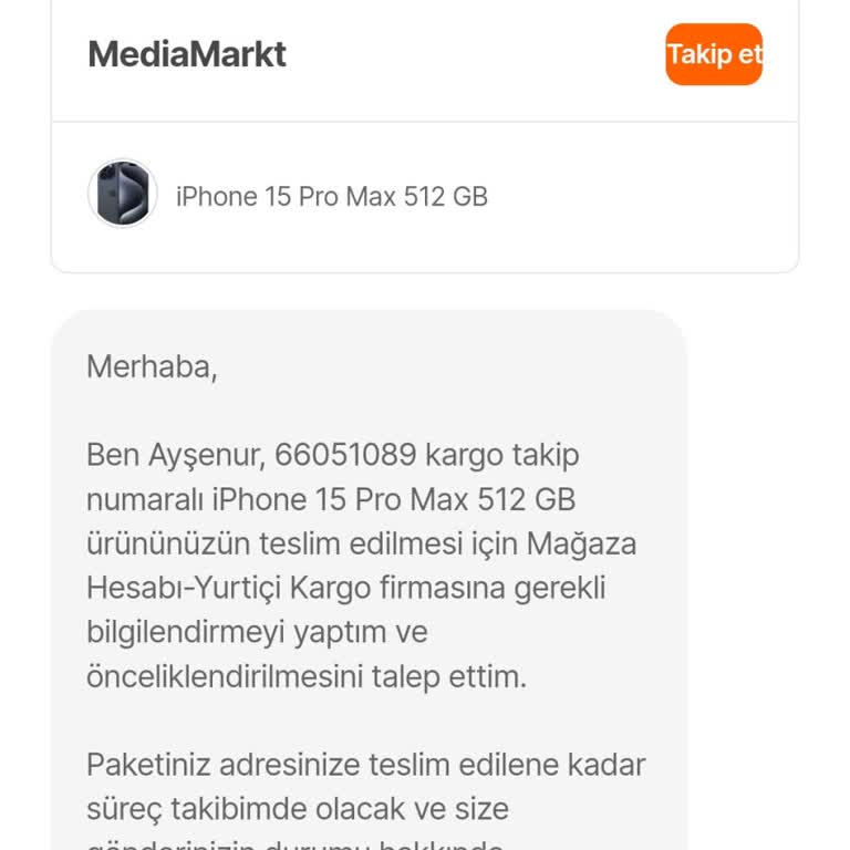 Hepsiburada Teslim Edilmeyen Sipariş