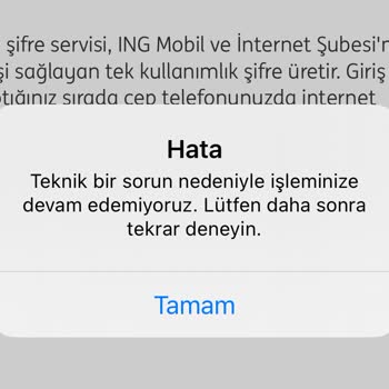 ING Bank Mobil Uygulama Giriş Hk.